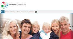 Desktop Screenshot of healthiersussexcounty.com