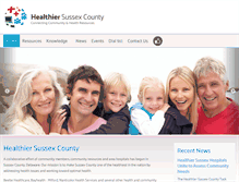 Tablet Screenshot of healthiersussexcounty.com